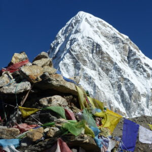 Top of Kalapathar wit Mt Pumori